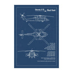 Sikorsky S-70 Black Hawk Blueprint Poster