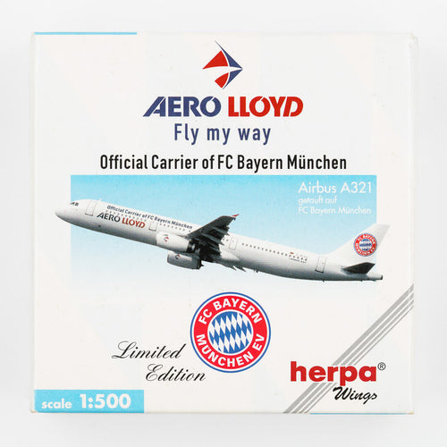 Herpa - 1:500 Airbus A321 "FC Bayern" Aero Lloyd | Limited Edition