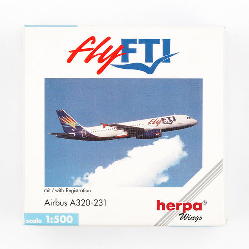 Herpa - 1:500 Airbus A320-231 Fly FTI