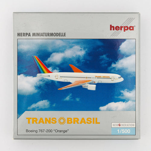 Herpa - 1:500 Boeing 767-200 "Orange" TransBrasil | Yesterday Series