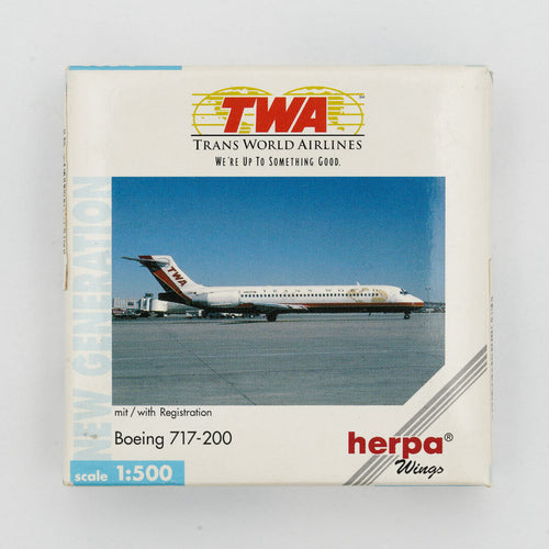 Herpa - 1:500 Boeing 717-200 TWA Trans World Airlines | NG