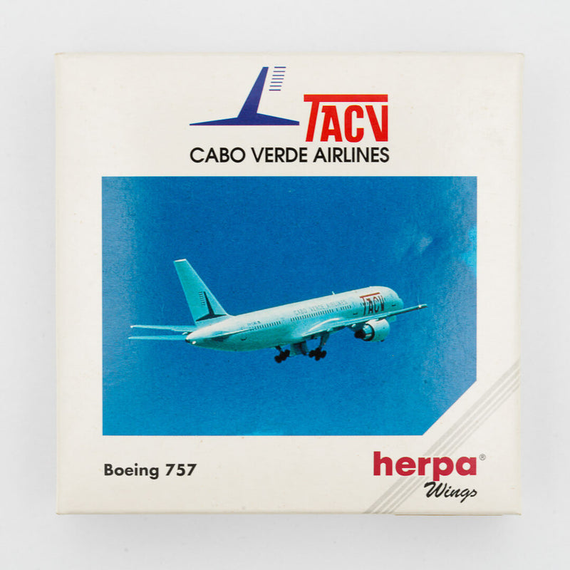 Herpa Wings Boeing 757 TACV Cabo Verde Airlines 1:500 D4-CBG | Acheter sur Herpa Wings Boeing 757 TACV Cabo Verde Airlines 1:500 D4-CBG | Acheter sur