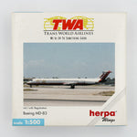 Herpa - 1:500 McDonnell Douglas MD-83 TWA Trans World Airlines | OG