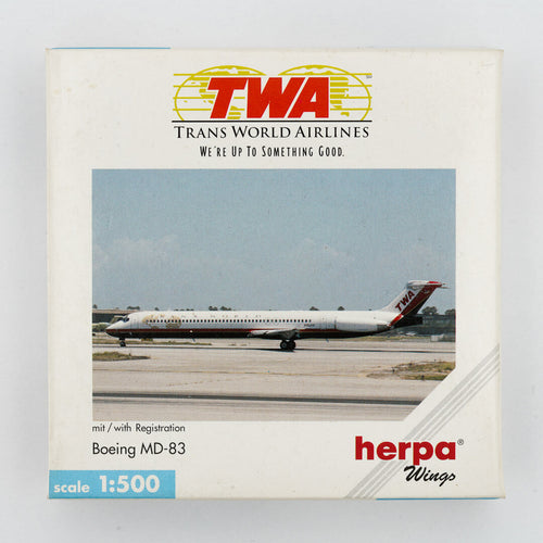 Herpa - 1:500 McDonnell Douglas MD-83 TWA Trans World Airlines | OG