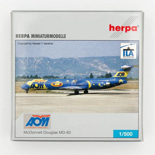 Herpa - 1:500 McDonnell Douglas MD-83 AOM | Yesterday Series | ILA Edition