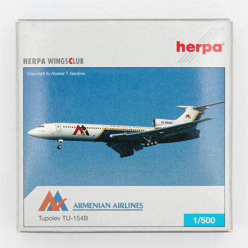 Herpa - 1:500 Tupolev TU-154 B Armenian Airlines | Yesterday Series Limited Edition | NG