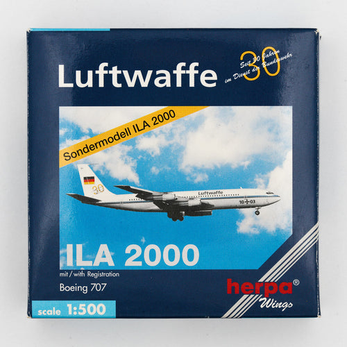 Herpa - 1:500 Boeing 707-300 Luftwaffe | Sondermodell ILA 2000 Limited Edition | OG