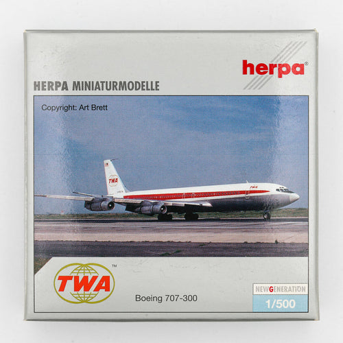 Herpa - 1:500 Boeing 707-300 TWA Trans World Airlines | Yesterday Series | NG