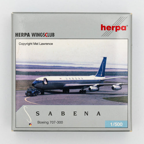 Herpa - 1:500 Boeing 707-300 Sabena | Yesterday Series Limited Edition | NG
