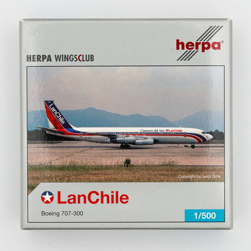 Herpa - 1:500 Boeing 707-300 LAN Chile | Yesterday Series Limited Edition | NG