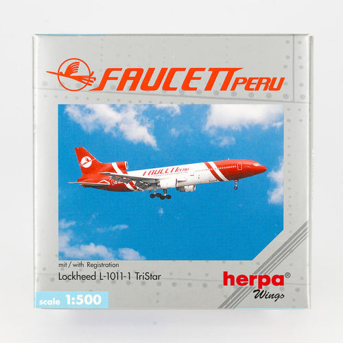 Herpa - 1:500 Lockheed L-1011-1 TriStar Faucett Peru | Yesterday Series Limited Edition | OG