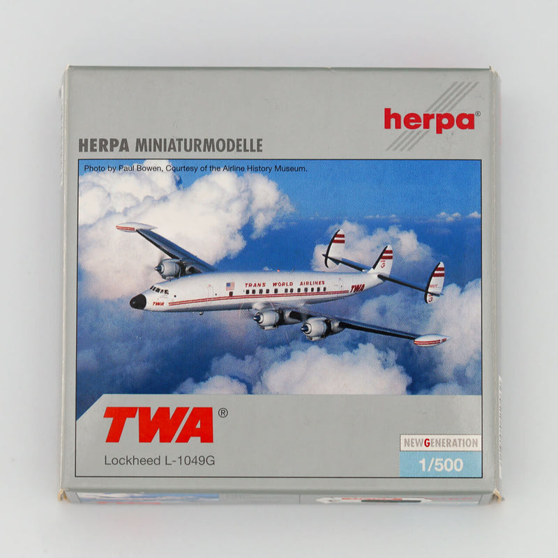 Herpa - 1:500 Lockheed L-1049 Super Constellation TWA Trans World Airlines Yesterday Series