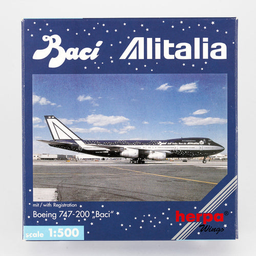 Herpa - 1:500 Boeing 747-200 "Baci" Alitalia | OG