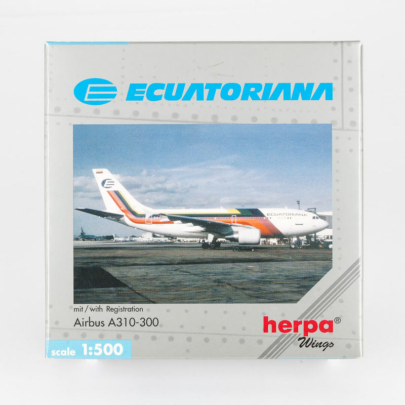 Herpa - 1:500 Airbus A310-300 "Rainbow" Ecuatoriana | Yesterday Series | OG
