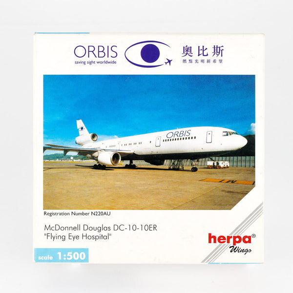 ORBIS MCDONNELL DOUGLAS DC-10 The flying hospital 1:500 Herpa Wings EUR 24,99 - FR ORBIS MCDONNELL DOUGLAS DC-10 The flying hospital 1:500 Herpa Wings EUR 24,99 - FR