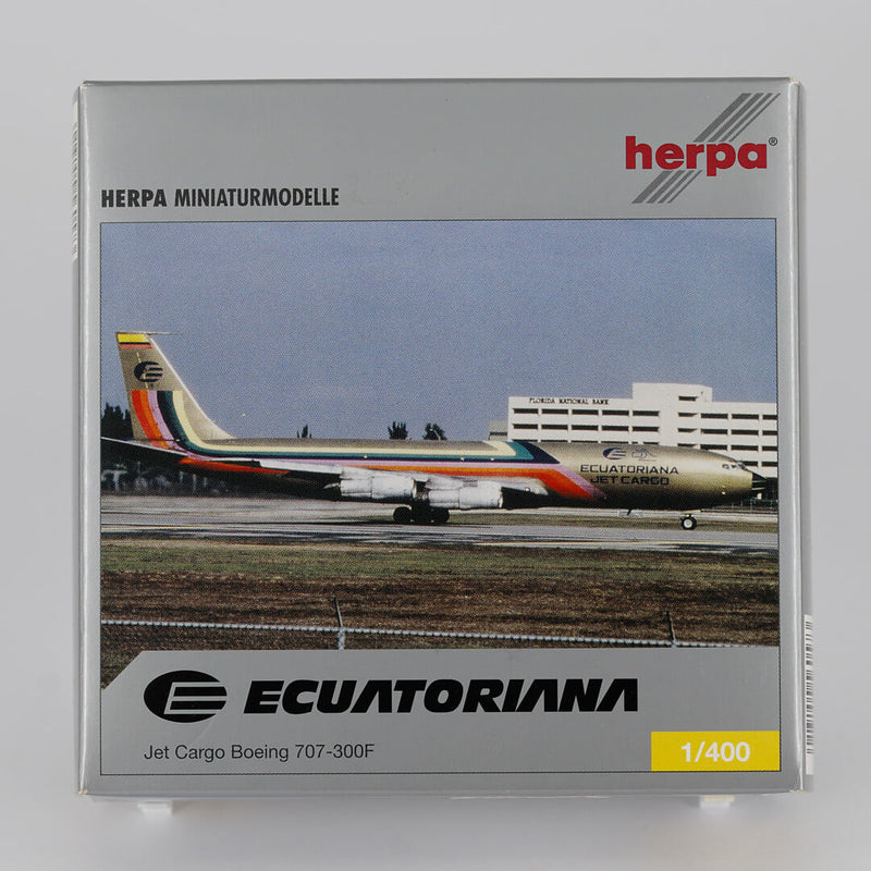 Herpa - 1:400 Boeing 707-300F Ecuatoriana Jet Cargo | Yesterday Series Limited Edition