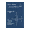 C-130 J-30 Hercules Blueprint Poster