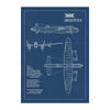 Avro Lancaster B.III Blueprint Poster