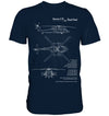 Black Hawk Helicopter Blueprint T Shirt dunkelblau / dark blue