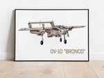 OV-10 Bronco Poster Design Poster Beispielbild / example picture