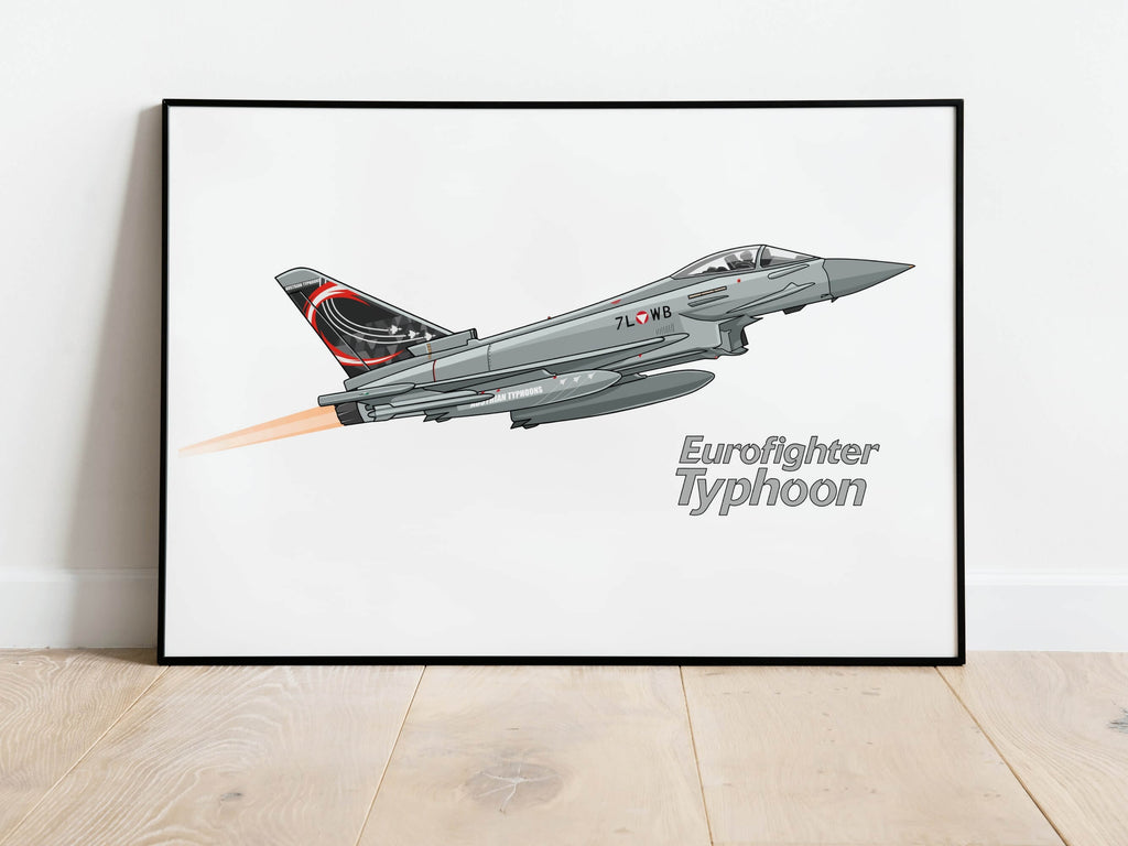 Austrian Air Force Eurofighter Design Poster Beispielbild / example picture
