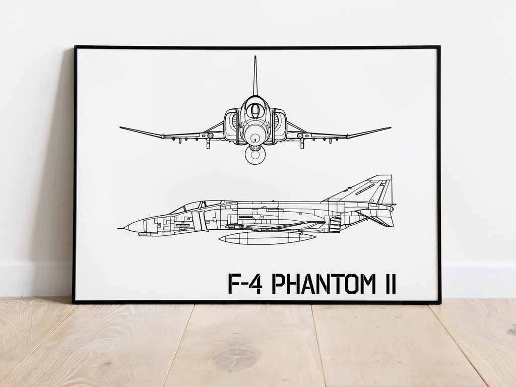 F4 Phantom Blueprint Poster Beispielbild / example picture