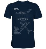 Airbus A400M Atlas Blueprint T Shirt dunkelblau / dark blue