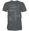C-130 J Hercules Blueprint T Shirt grau / grey