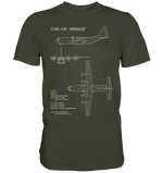 C-130 J Hercules Blueprint T Shirt olivgrün / olive green