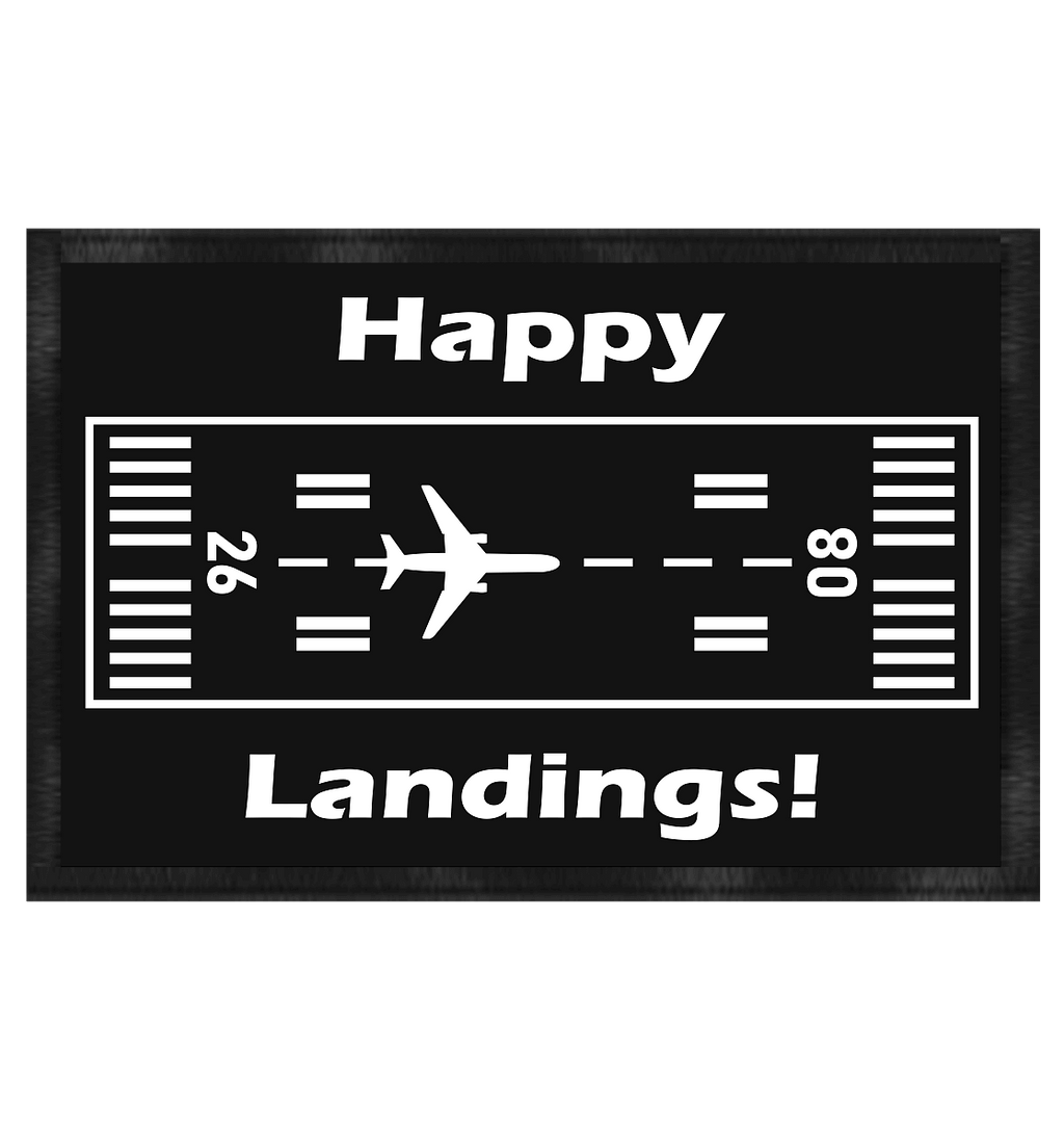 Happy Landings Runway Fußmatte weiß / Doormatt white