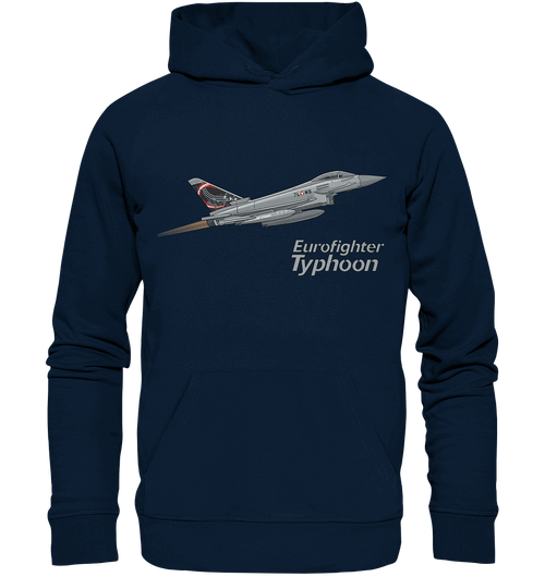 Eurofighter Typhoon Design Organic Hoodie dunkelblau / dark blue