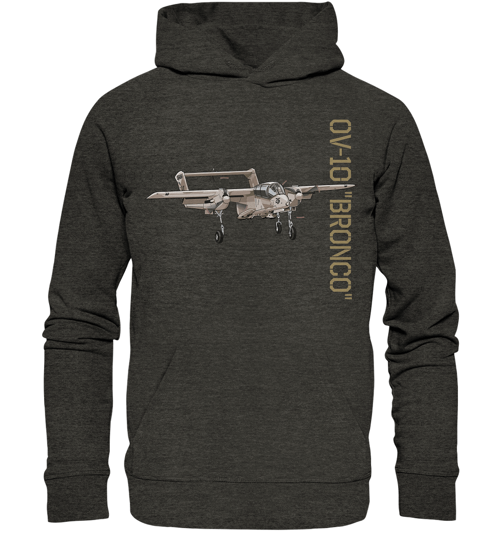 OV10 Bronco Design Organic Hoodie dunkelgrau / dark grey