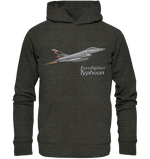 Eurofighter Typhoon Design Organic Hoodie dunkelgrau / dark grey