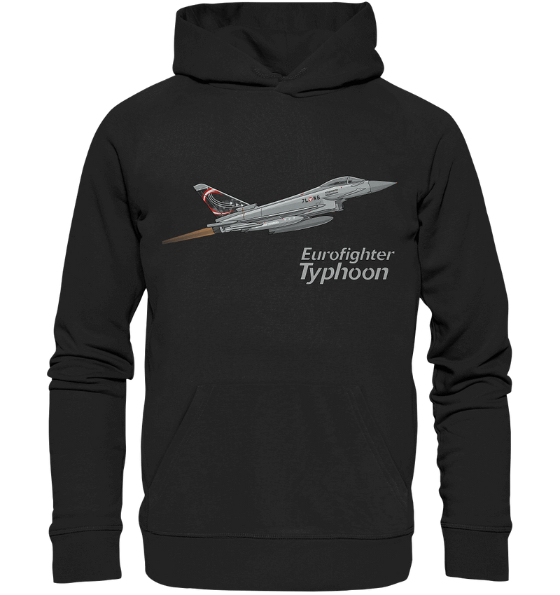 Eurofighter Typhoon Design Organic Hoodie schwarz / black