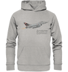 Eurofighter Typhoon Design Organic Hoodie hellgrau / light grey