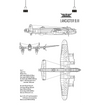 Lancaster Bomber Blueprint Poster Design