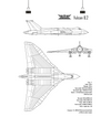 Vulcan Bomber Blueprint Poster Design