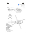 Eurocopter EC 135 Blueprint Poster Design