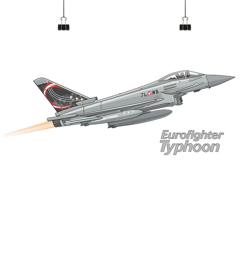 Austrian Air Force Eurofighter Design Poster