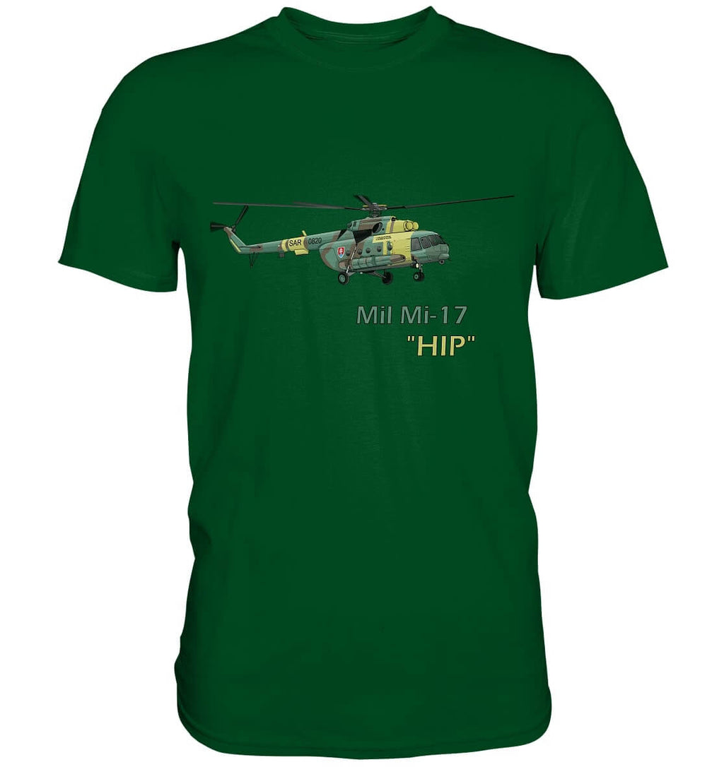 Mil Mi 17 Design T Shirt grün / green