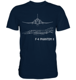 F4 Phantom 2 Blueprint T Shirt dunkelblau / dark blue