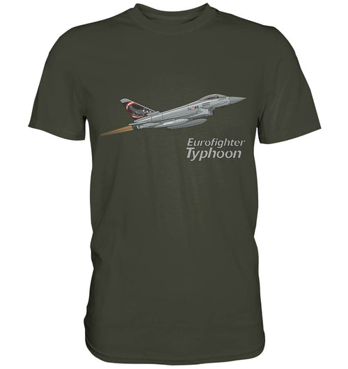 Eurofighter Typhoon Design T Shirt olivgrün / olive green