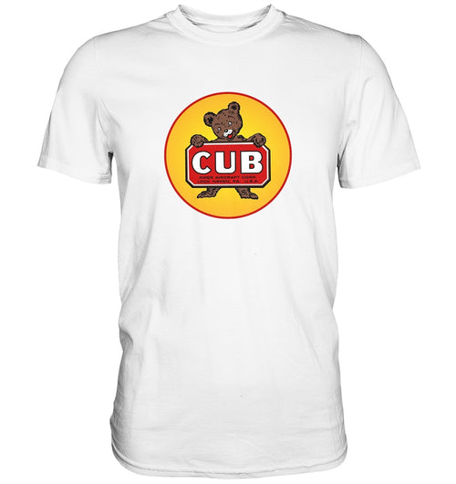 Piper Cub Bären Logo T Shirt weiß / white